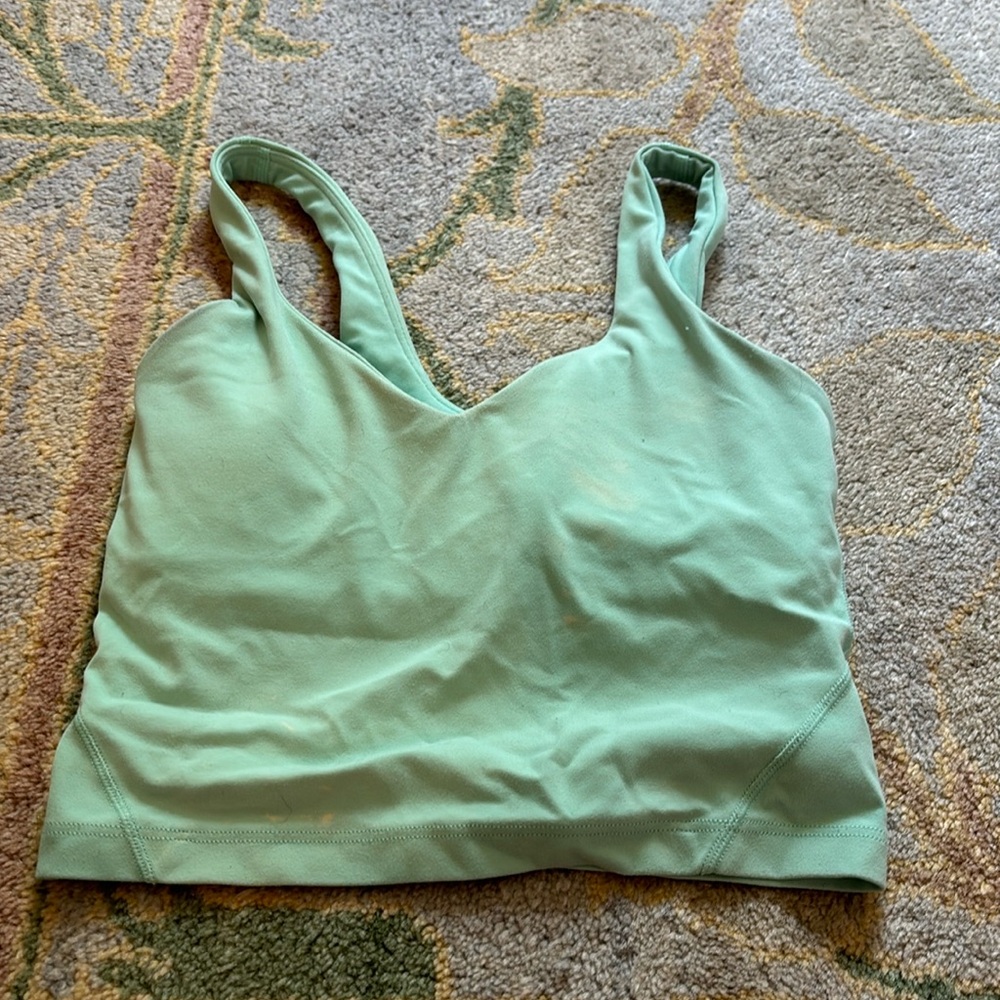 Lulu align tank turquoise size 0
